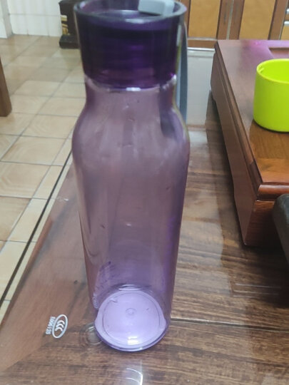 乐扣乐扣（LOCK&LOCK）夏季运动水壶塑料水杯杯子便携式学生杯HLC644VOL紫色550ML 晒单图