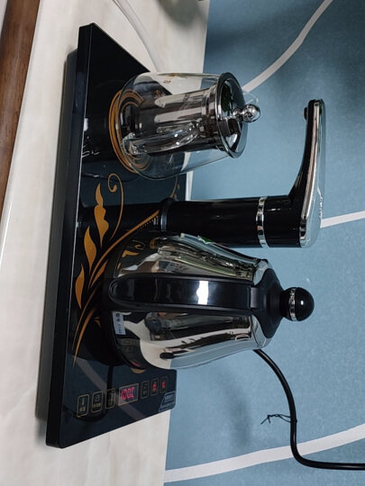 新功（SEKO）智能全自动上水壶电水壶玻璃保温电热水壶烧水壶304不锈钢电茶壶 F143 1L 晒单图