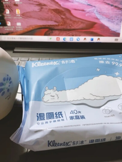 舒洁（Kleenex）羊驼湿厕纸40片*1包体验装  洁厕湿纸巾私处 擦去99.9%细菌  晒单图