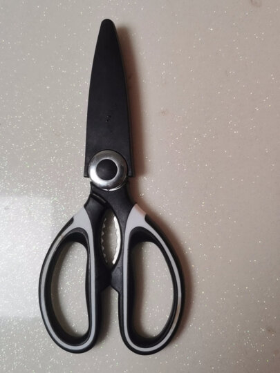十八子作厨房剪刀 鸡骨剪刀多功能不锈钢厨房剪子带套 SB3011 晒单图
