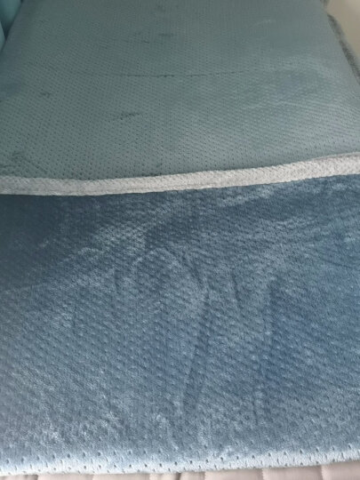 九洲鹿加厚法兰绒毯子水晶绒午睡空调毯蓝底白星 150x200cm-2斤 晒单图