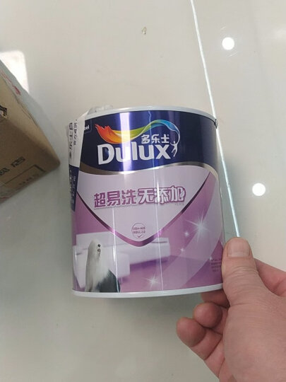 多乐士（Dulux）超易洗无添加内墙乳胶漆油漆墙漆修补漆 A663R1 1L色号：浅黄旋梯 晒单图