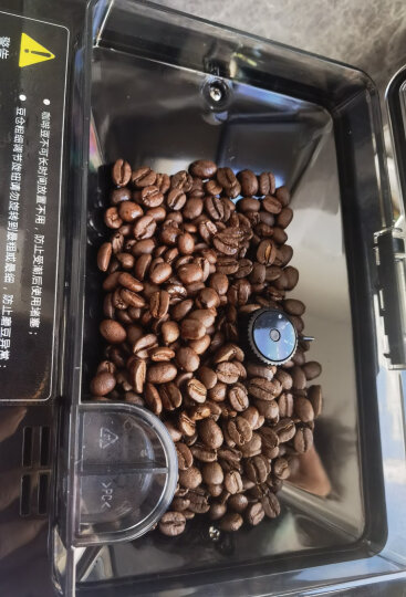 德颐（DEYI）DE-320触摸彩屏全自动咖啡机/家用商用办公室/现磨豆一键意式美式花式咖啡自动奶泡自动清洗双锅炉 黑色 咖啡机官方标配 晒单图