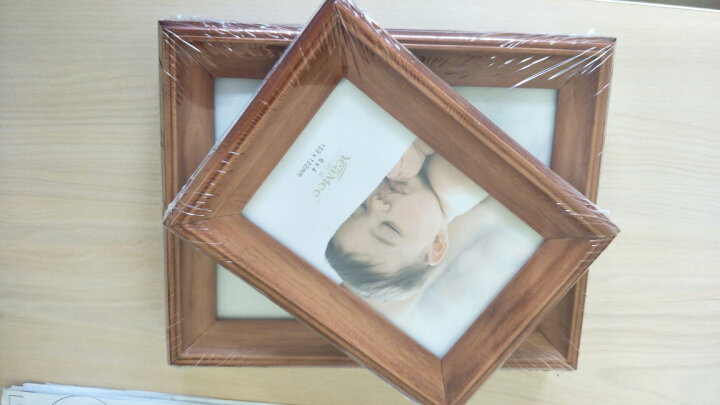 约美实木相框摆台欧式简约创意儿童照片像框洗照片做成摆台照片框定做打印照片证书礼品 白色 6寸（10.2x15.3cm） 晒单图