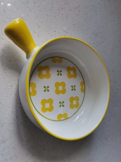 亿嘉（IJARL）日韩欧式陶瓷餐具小汤碗饭碗6英寸面碗家用碗甜品碗 北欧印象黑色 晒单图