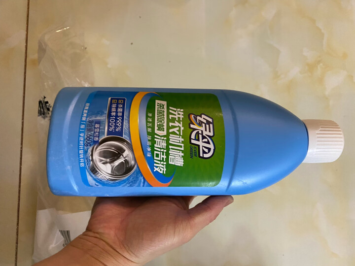 绿伞 洗衣机抗菌清洁剂375g×4盒（12袋） 滚筒波轮洗衣机槽除垢剂 晒单图