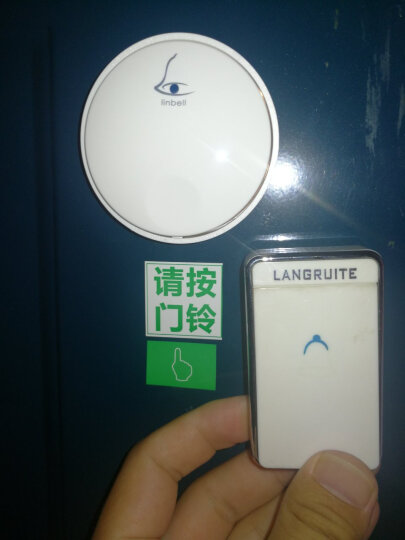 linptech无线门铃G4 家用不用电池自发电免布线 防水老人呼叫器 一拖一 晒单图