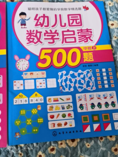 幼儿园数学启蒙500题中班（套装共2册） 晒单图