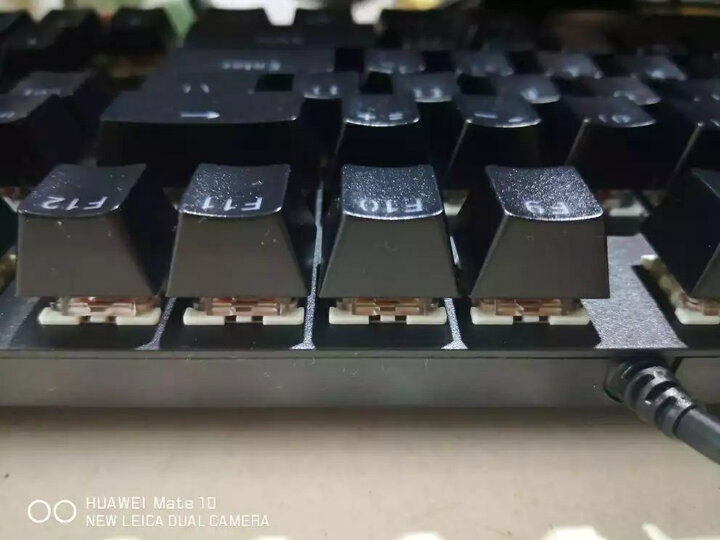 雷柏(Rapoo) V500PRO 机械键盘 有线键盘 游戏键盘 104键混光键盘 吃鸡键盘 电脑键盘 黑色 红轴 晒单图