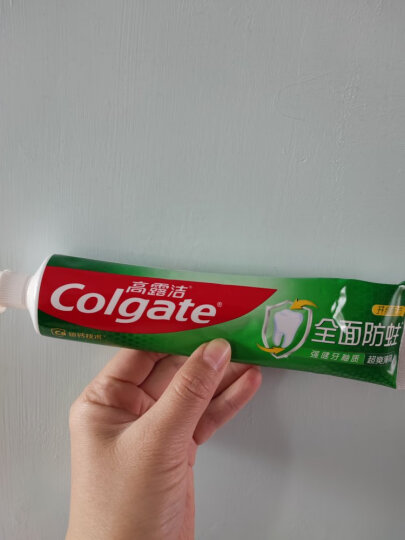 高露洁（Colgate）冰爽龙井青柠牙膏 180g 10倍持久清凉感 清新口气  去口气 晒单图