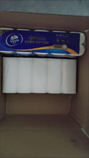 维达(Vinda) 卷纸 蓝色经典4层180克*27卷 卫生卷筒纸 纸巾 (整箱销售) 晒单图