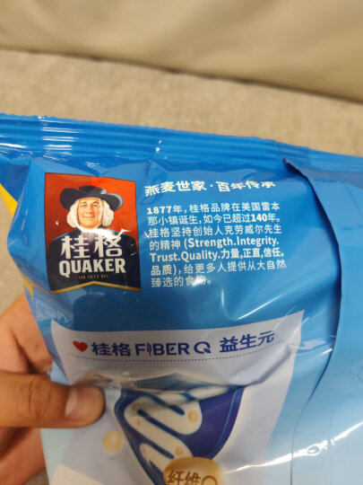 桂格（QUAKER）牛奶高钙燕麦片540g（27g*20袋） 早餐搭配 醇香系列 晒单图