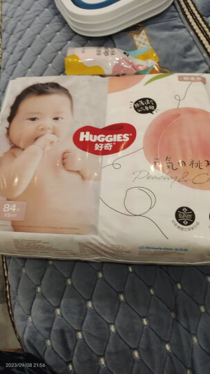 好奇（Huggies）铂金装纸尿裤NB84片(5kg以下)新生儿小号婴儿尿不湿小桃裤超薄 晒单图