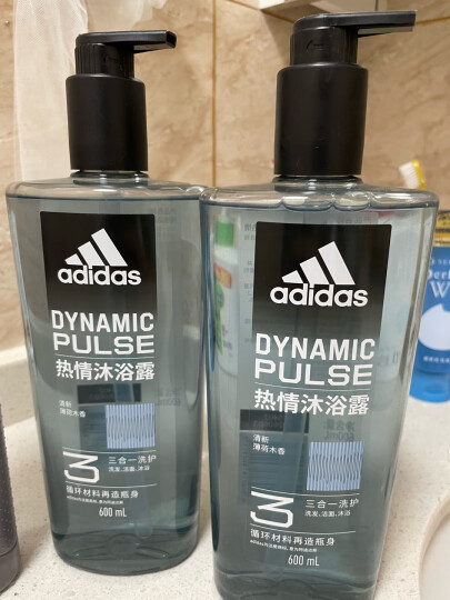 阿迪达斯 （adidas）男士洗护二合一运动后舒缓香波沐浴露400ml 持久留香控油温和清洁 晒单图