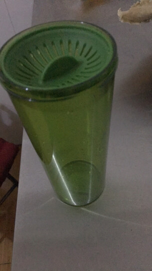特百惠（Tupperware）500ML茶韵塑料随心水杯子青苔绿运动水杯带茶隔杯绳 晒单图