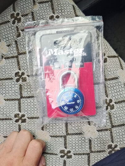 玛斯特（Master Lock）转盘式小号密码锁健身房储物柜挂锁1533MCND 紫色 美国专业锁具品牌 晒单图