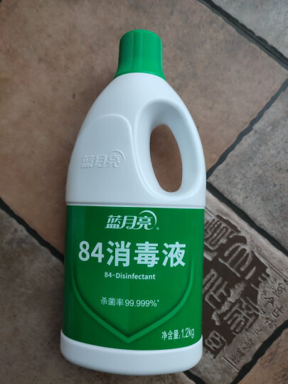 蓝月亮 84消毒液1.2kg*4瓶 地板玩具家居衣物消毒水杀菌率99.999% 晒单图