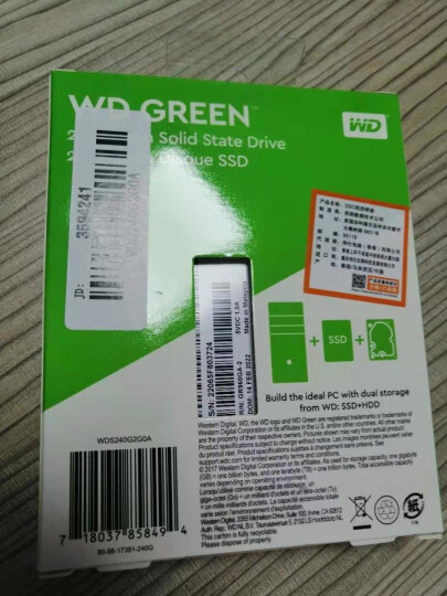 西部数据（WD) 120GB SSD固态硬盘 SATA3.0 Green系列 家用普及版 高速 低耗能 晒单图