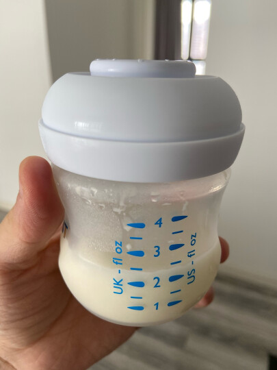 飞利浦新安怡 奶瓶 PP奶瓶 新生儿婴儿仿母乳硅橡胶奶嘴宽口径125ml（对装）自带0月+奶嘴 进口SCF690/23 晒单图