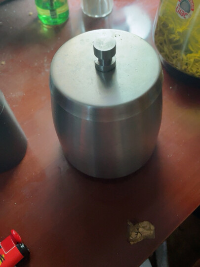 B&y 加厚不锈钢烟灰缸 锥形烟缸 创意烟盅  时尚 柱可拆卸 BY-249 小号(砂光) 晒单图
