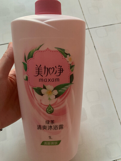 美加净(MAXAM)滋润沐浴露1000ml(杏仁油精华天然补水保湿润肤沐浴乳) 晒单图