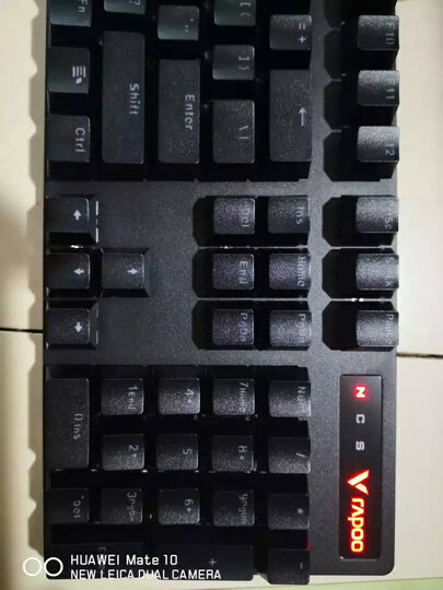 雷柏(Rapoo) V500PRO 机械键盘 有线键盘 游戏键盘 104键混光键盘 吃鸡键盘 电脑键盘 黑色 红轴 晒单图