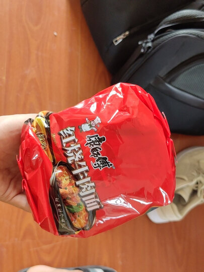 康师傅方便面红烧牛肉袋面泡面五连包休闲零食 晒单图
