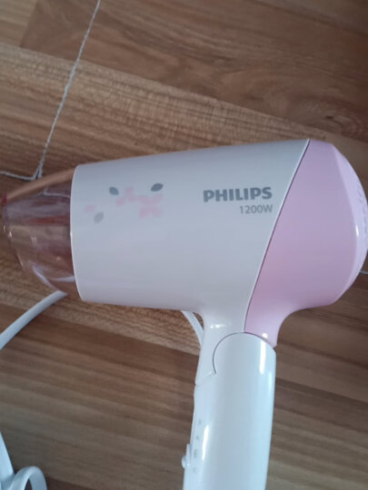 飞利浦（PHILIPS）电吹风机 恒温护发 家用可折叠 学生宿舍必备HP8120/05 粉色 晒单图