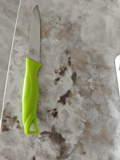 十八子作 厨房家用轻便易携带5铬不锈钢水果刀H309（含防护套） 晒单图