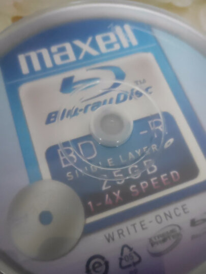 麦克赛尔(maxell) 光盘 光盘空白 刻录光盘BD-R 光碟 碟片4速25G台产 桶装10片 晒单图