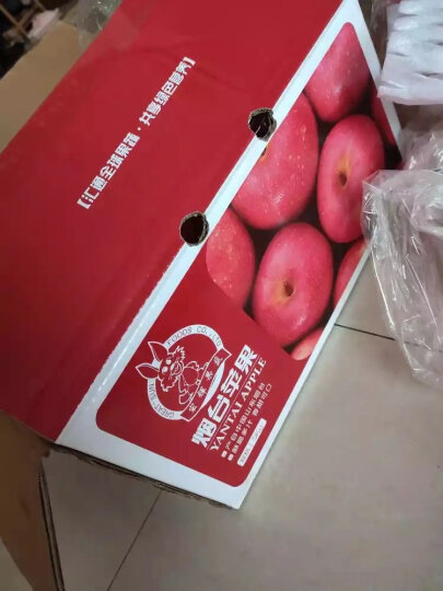 京鲜生 烟台红富士苹果 4个一级铂金果 单果160-190g 简装水果 晒单图