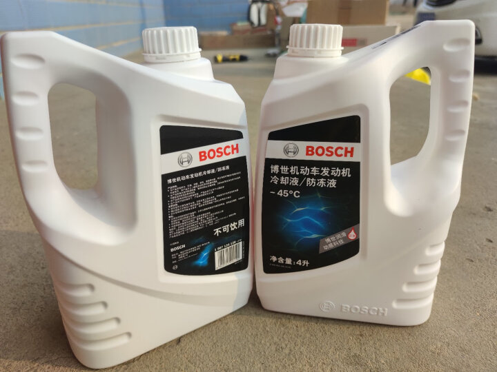 博世（BOSCH）有机型(OAT)发动机冷却液通用型汽车防冻液 冰点-45℃ 4L（红色） 晒单图