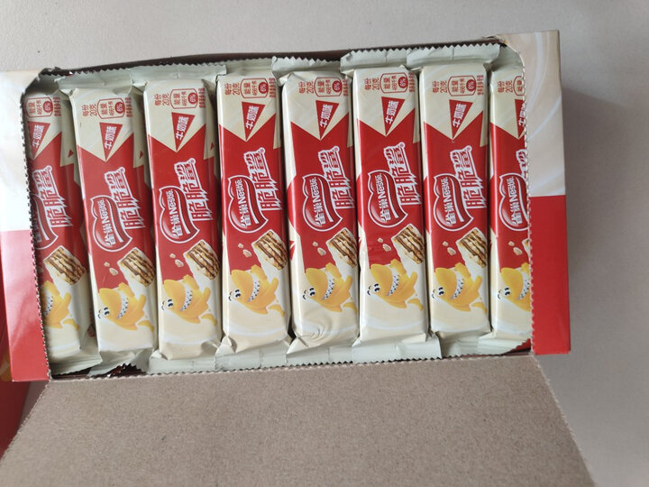 雀巢(Nestle) 脆脆鲨 休闲零食 威化饼干 牛奶口味640g(24*20g+赠8*20g) 晒单图