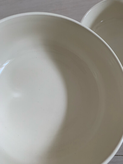 亿嘉 创意日式陶瓷餐具小汤碗大米饭碗6英寸面碗家用碗甜品碗沙拉碗早餐碗北欧印象白色 晒单图