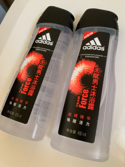 阿迪达斯(Adidas)男士天赋沐浴露400ml 持久留香控油清凉舒爽 特有木质香 不含皂质 晒单图