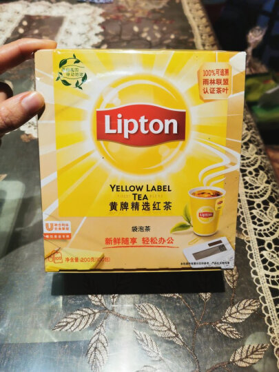 立顿（Lipton）红茶 茶叶办公室茶包组合礼盒 袋泡茶包 2g*50包+绿茶2g*50包 晒单图