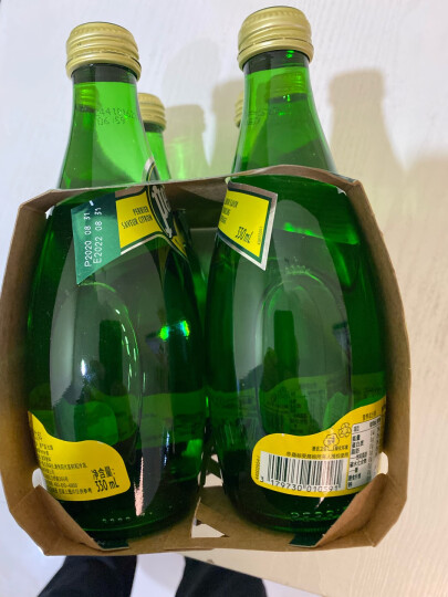 法国原装进口 巴黎水（Perrier）天然含气矿泉水 青柠味气泡水750ml*12瓶 （玻璃瓶）整箱 晒单图