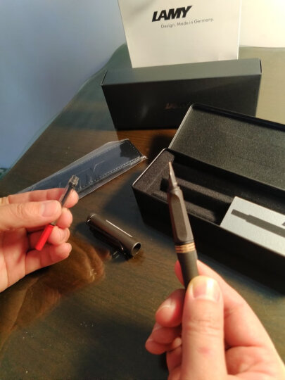 凌美（LAMY）钢笔签字笔 生日节日礼物学生成人练字文具 德国进口 狩猎系列墨水笔 白色 EF0.5mm 晒单图