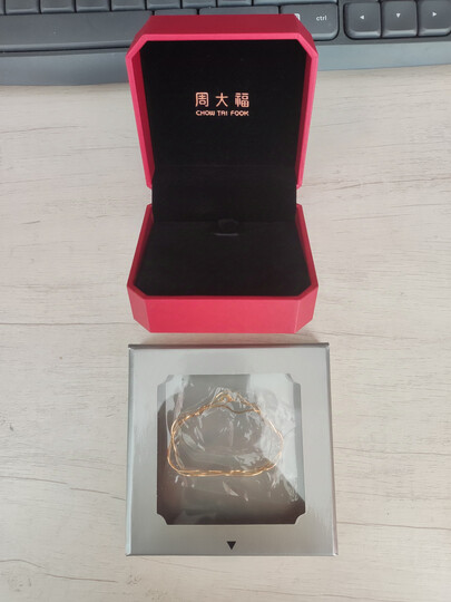 周大福（CHOW TAI FOOK）精致蛇骨链18K金项链 E77 1380 40cm 晒单图