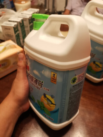 白猫 柠檬薄荷洗洁精2kg A类食品用祛油除腥祛味青柠薄荷香 洗洁精 晒单图