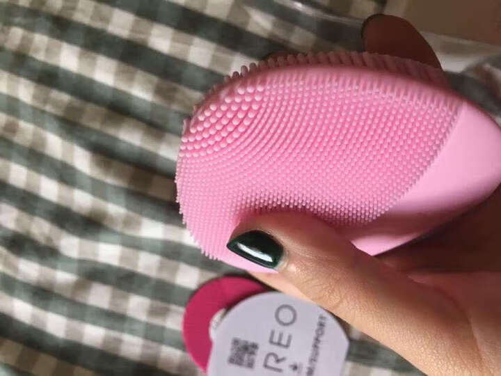 斐珞尔(FOREO)洁面仪 洗脸仪 美容仪 硅胶电动 露娜迷你2代 LUNA mini2 粉红色 礼物推荐 晒单图