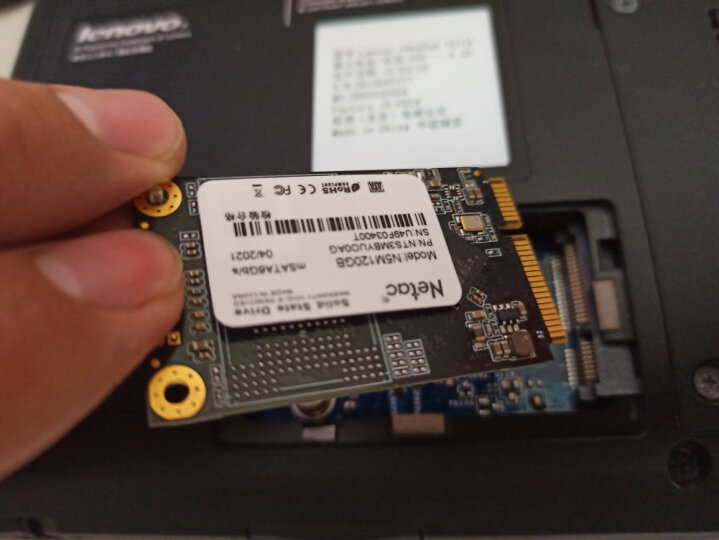 朗科（Netac）240GB SSD固态硬盘 MSATA接口 N5M迅猛系列 纤薄小巧 动力强劲 晒单图