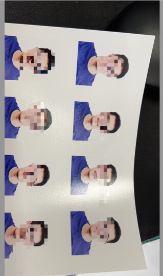 富士（FUJIFILM）签证照 照片冲印 日本签 45*45mm正方形 （6张/版）洗照片 洗相片 晒单图