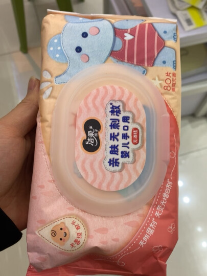 洁柔湿巾 babyface婴儿湿巾 亲肤80片*6包 牛奶精华无酒精 晒单图