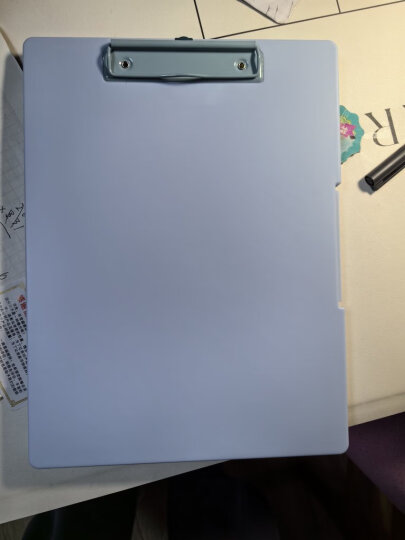 广博(GuangBo)A4优质PS书写板夹带刻度/办公用品 平夹随机颜色 单个装WJ6105 晒单图