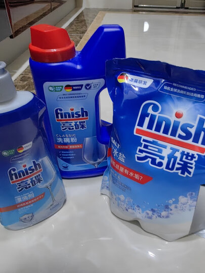 finish亮碟原装洗碗机专用漂洗剂清洁剂光亮剂500ml 亮碟去污 养护餐具 晒单图