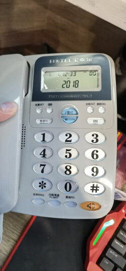 宝泰尔（BOTEL）电话机座机 固定电话 办公家用 免电池/大按键  T121红色 晒单图