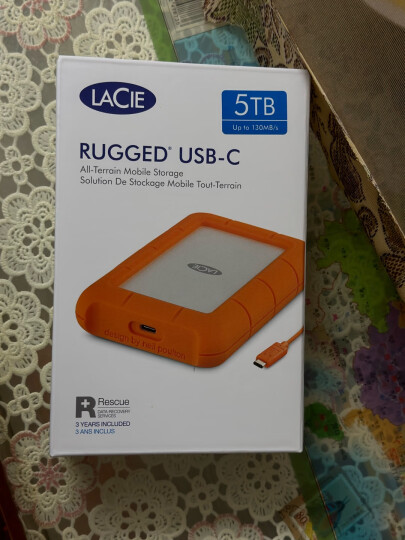 LaCie雷孜小金刚 移动硬盘 三防 1TB Rugged Mini 机械硬盘USB Type-C/USB3.2 兼容mac 便携防摔 外接 晒单图