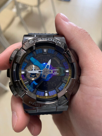 卡西欧（CASIO）手表男 g-shock系列黑金小钢炮电子运动学生石英表 送男友礼物 GAX-100A-7A白武士冲浪运动 晒单图