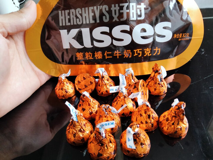 好时 Hershey’s 牛奶巧克力排块 办公室休闲零食 糖果 家庭分享装 210g 晒单图